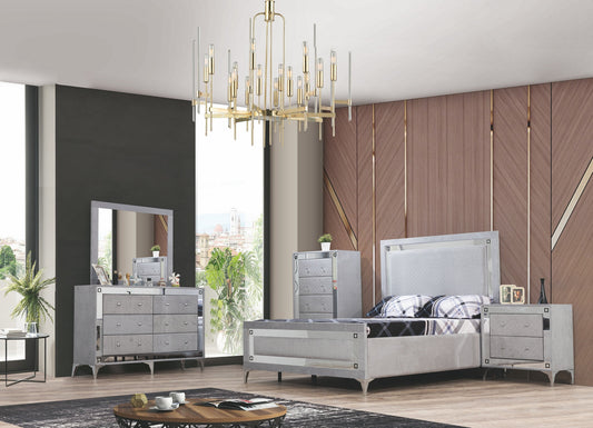 Angelina Queen Bedroom Sets- Gray