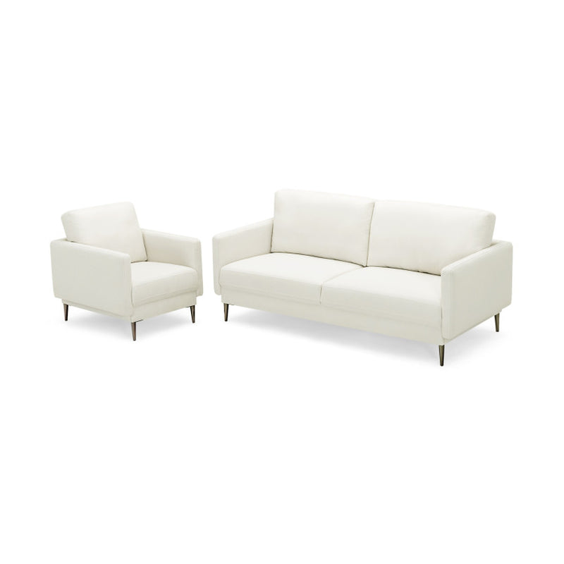 Modern Loveseat with Comfy Backrest Cushions