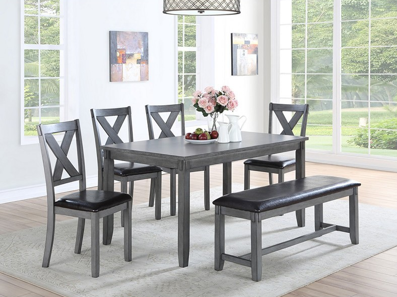 Grey Dining set with bench