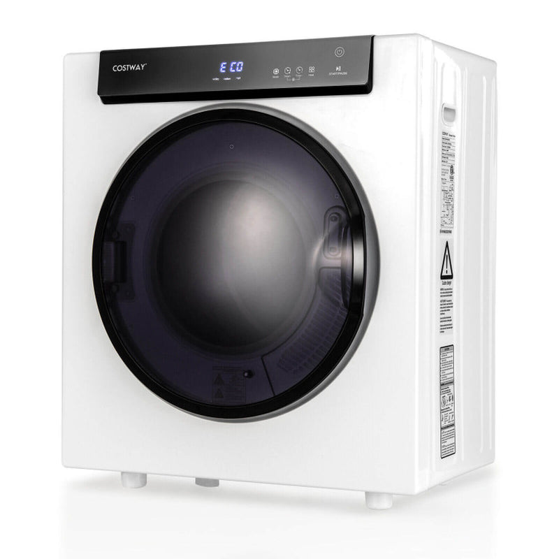 2.6 Cu.Ft Compact Clothes Dryer with Touch Panel and 2 Modes