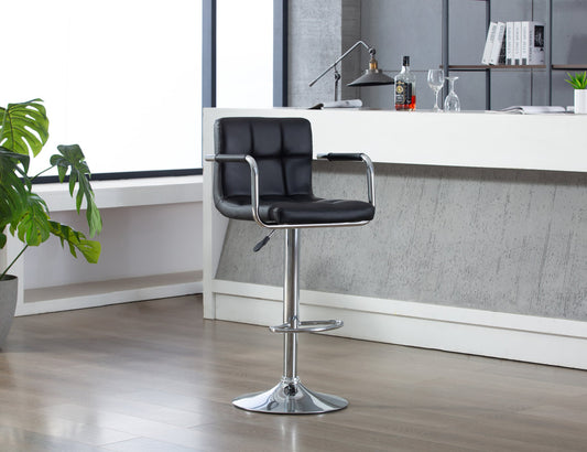 Black barstools with arms 2 pcs