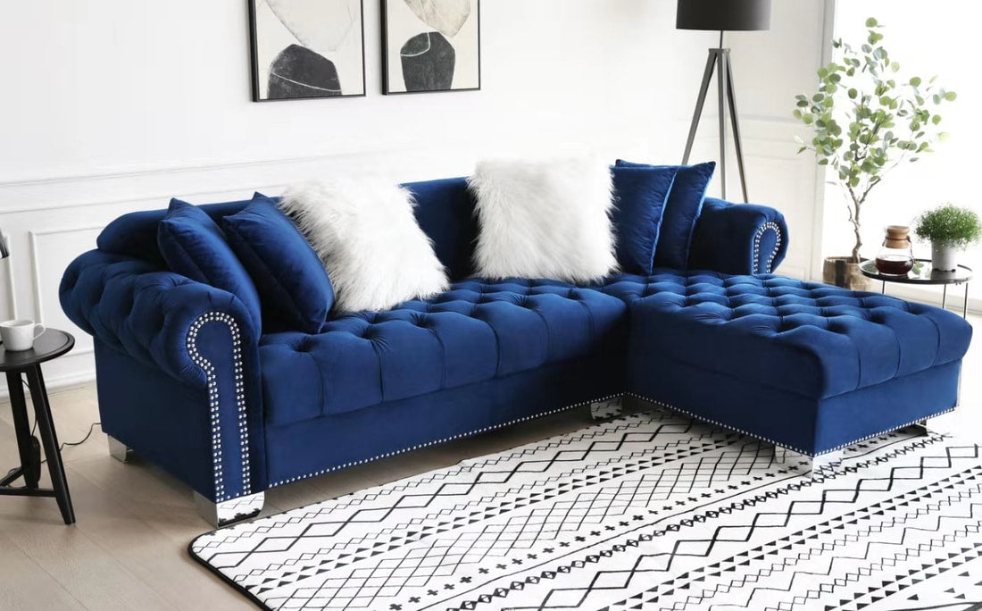 California Blue Sectional