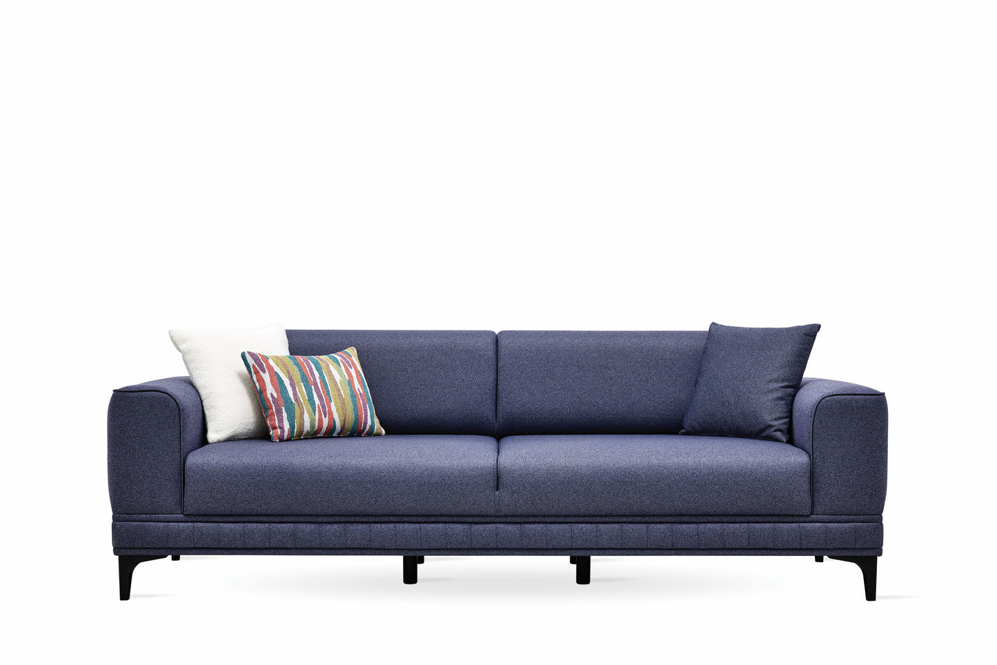 Pavia Navy Blue 3-Seater Sofa Bed